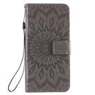 For OPPO Reno4 Pro 5G Sun Embossing Pattern Horizontal Flip Leather Case with Card Slot & Holder & Wallet & Lanyard(Grey) - 2