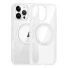 For iPhone 13 Pro Max High Transparency 360 Degree Rotating Holder MagSafe Phone Case(Transparent) - 1