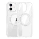 For iPhone 11 High Transparency 360 Degree Rotating Holder MagSafe Phone Case(Transparent) - 1
