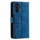 For Samsung Galaxy A17 5G Nine Card Zipper Bag Leather Phone Case with Lanyard(Blue) - 3