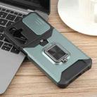 For Samsung Galaxy A16 5G / 4G Camera Shield Card Slot PC Hybrid TPU Phone Case(Dark Green) - 2