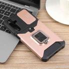 For Samsung Galaxy A16 5G / 4G Camera Shield Card Slot PC Hybrid TPU Phone Case(Rose Gold) - 2