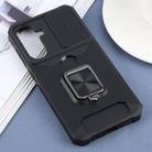 For Samsung Galaxy A56 5G Camera Shield Card Slot PC Hybrid TPU Phone Case(Black) - 2