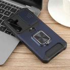 For Samsung Galaxy S24 FE 5G Camera Shield Card Slot PC Hybrid TPU Phone Case(Blue) - 2