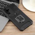 For Samsung Galaxy S24 FE 5G Camera Shield Card Slot PC Hybrid TPU Phone Case(Black) - 2