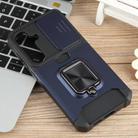 For Samsung Galaxy S25 5G Camera Shield Card Slot PC Hybrid TPU Phone Case(Blue) - 2