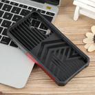 For Samsung Galaxy S25 5G Camera Shield Card Slot PC Hybrid TPU Phone Case(Red) - 3