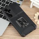 For Samsung Galaxy S25 5G Camera Shield Card Slot PC Hybrid TPU Phone Case(Black) - 2
