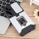 For Samsung Galaxy S25 5G Camera Shield Card Slot PC Hybrid TPU Phone Case(Silver) - 2