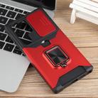 For Samsung Galaxy S25 Ultra 5G Camera Shield Card Slot PC Hybrid TPU Phone Case(Red) - 2