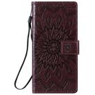 For Samsung Galaxy Note20 5G Sun Embossing Pattern Horizontal Flip Leather Case with Card Slot & Holder & Wallet & Lanyard(Brown) - 2