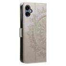 For Samsung Galaxy A06 5G / 4G Totem Flower Embossed Leather Phone Case with Lanyard(Gold) - 3