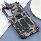 For Samsung Galaxy A36 5G Camouflage Armor Kickstand TPU Hybrid PC Magnetic Phone Case(Army Green) - 2