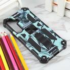 For Samsung Galaxy S25 5G Camouflage Armor Kickstand TPU Hybrid PC Magnetic Phone Case(Mint Green) - 2