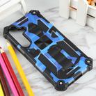 For Samsung Galaxy S25+ 5G Camouflage Armor Kickstand TPU Hybrid PC Magnetic Phone Case(Dark Blue) - 2