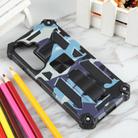 For Samsung Galaxy S25+ 5G Camouflage Armor Kickstand TPU Hybrid PC Magnetic Phone Case(Light Blue) - 2