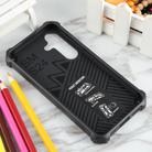 For Samsung Galaxy S25+ 5G Camouflage Armor Kickstand TPU Hybrid PC Magnetic Phone Case(Light Blue) - 3