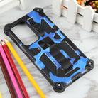 For Samsung Galaxy S25 Ultra 5G Camouflage Armor Kickstand TPU Hybrid PC Magnetic Phone Case(Dark Blue) - 2