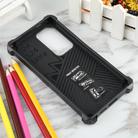 For Samsung Galaxy S25 Ultra 5G Camouflage Armor Kickstand TPU Hybrid PC Magnetic Phone Case(Light Blue) - 3