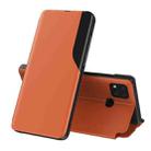 For Xiaomi Redmi 9C Attraction Flip Holder Leather Phone Case(Orange) - 1