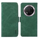 For Honor X9C 5G Global ABEEL Frosted Magnetic RFID Leather Phone Case(Green) - 1