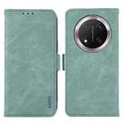 For Honor X9C 5G Global ABEEL Frosted Magnetic RFID Leather Phone Case(Cyan) - 1