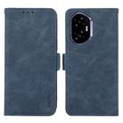 For Honor 400 ABEEL Frosted Magnetic RFID Leather Phone Case(Blue) - 1