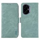 For Honor 400 ABEEL Frosted Magnetic RFID Leather Phone Case(Cyan) - 1