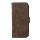 For Honor 400 ABEEL Frosted Magnetic RFID Leather Phone Case(Brown) - 2