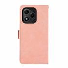 For Honor 400 Lite ABEEL Frosted Magnetic RFID Leather Phone Case(Pink) - 3
