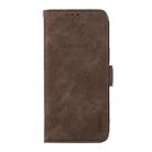 For Honor 400 Lite ABEEL Frosted Magnetic RFID Leather Phone Case(Brown) - 2