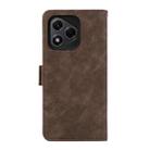 For Honor 400 Lite ABEEL Frosted Magnetic RFID Leather Phone Case(Brown) - 3