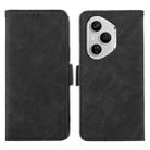 For Honor 400 Pro Global 160.8mm ABEEL Frosted Magnetic RFID Leather Phone Case(Black) - 1