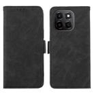 For Honor X6c 4G ABEEL Frosted Magnetic RFID Leather Phone Case(Black) - 1
