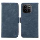 For Honor X6c 4G ABEEL Frosted Magnetic RFID Leather Phone Case(Blue) - 1
