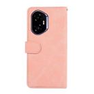 For Honor 400 ABEEL Color Block Magnetic RFID Leather Phone Case(Pink-Cyan) - 3
