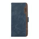 For Honor 400 ABEEL Color Block Magnetic RFID Leather Phone Case(Blue-Brown) - 2