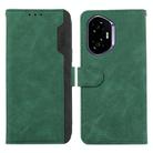 For Honor 400 ABEEL Color Block Magnetic RFID Leather Phone Case(Green-Black) - 1