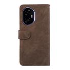 For Honor 400 ABEEL Color Block Magnetic RFID Leather Phone Case(Brown-Blue) - 3