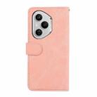 For Honor 400 Pro Global 160.8mm ABEEL Color Block Magnetic RFID Leather Phone Case(Pink-Cyan) - 3