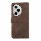 For Honor 400 Pro Global 160.8mm ABEEL Color Block Magnetic RFID Leather Phone Case(Brown-Blue) - 3