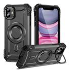 For iPhone 11 Lens Holder MagSafe Phone Case(Grey) - 1