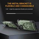 For iPhone 11 Lens Holder MagSafe Phone Case(Army Green) - 3