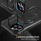 For iPhone 12 Pro Max Lens Holder MagSafe Phone Case(Black) - 2