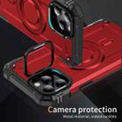 For iPhone 12 Pro Max Lens Holder MagSafe Phone Case(Red) - 2