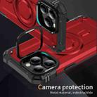 For iPhone 13 Pro Lens Holder MagSafe Phone Case(Red) - 2