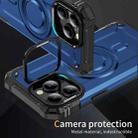 For iPhone 13 Pro Max Lens Holder MagSafe Phone Case(Blue) - 2