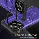 For iPhone 13 Pro Max Lens Holder MagSafe Phone Case(Purple) - 2