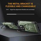 For iPhone 14 Pro Lens Holder MagSafe Phone Case(Army Green) - 3