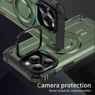 For iPhone 14 Pro Max Lens Holder MagSafe Phone Case(Army Green) - 2